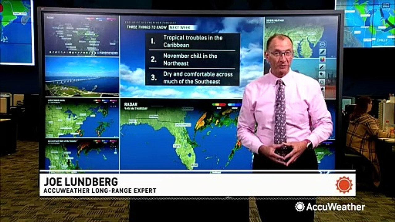 More tropical troubles in Caribbean; Fall chill in Northeast