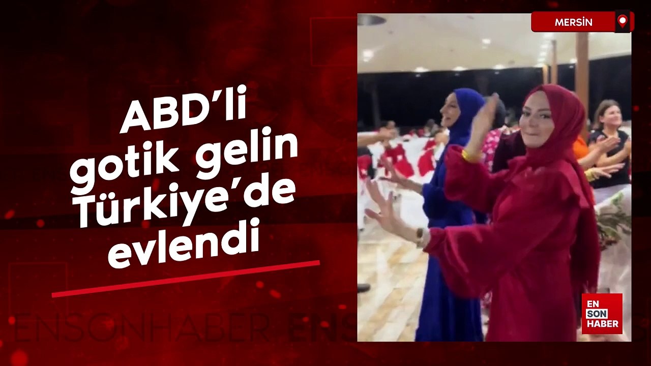 ABD'li gotik gelin Türkiye'de evlendi