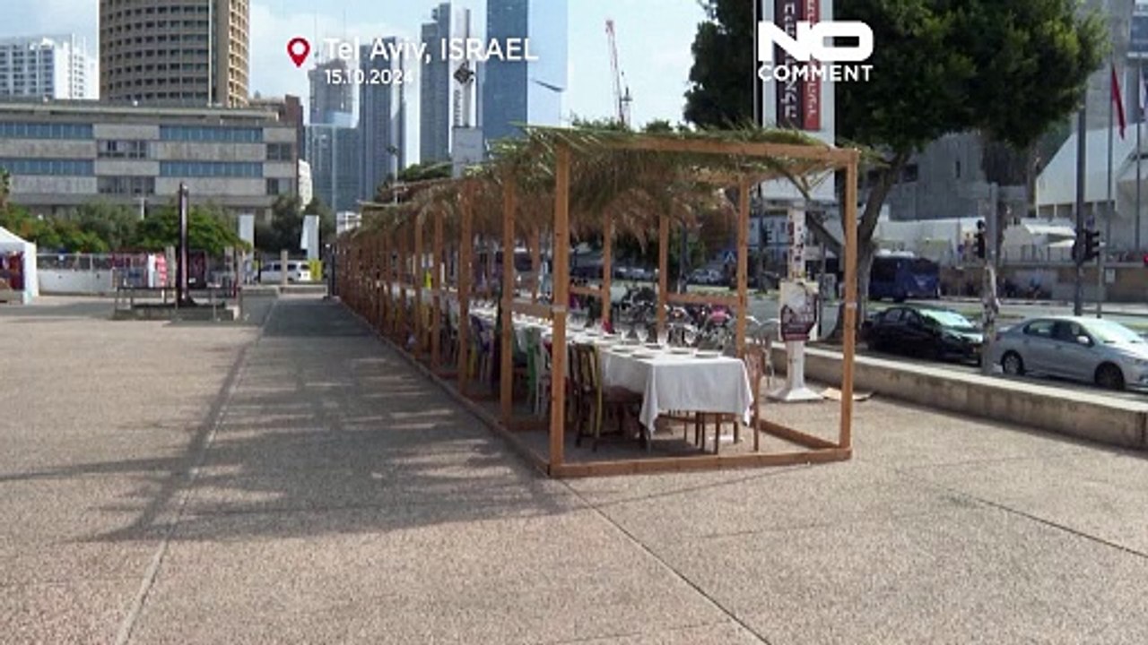 Sukkot shelter in Tel Aviv commemorates hostages held in Gaza