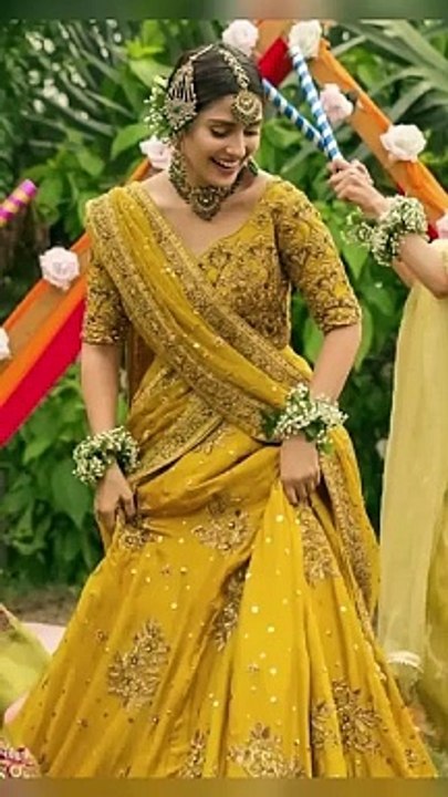 pakistaniactress  mehandi dress look ayezakhan yumnazaidi viralshort viralvideo trending