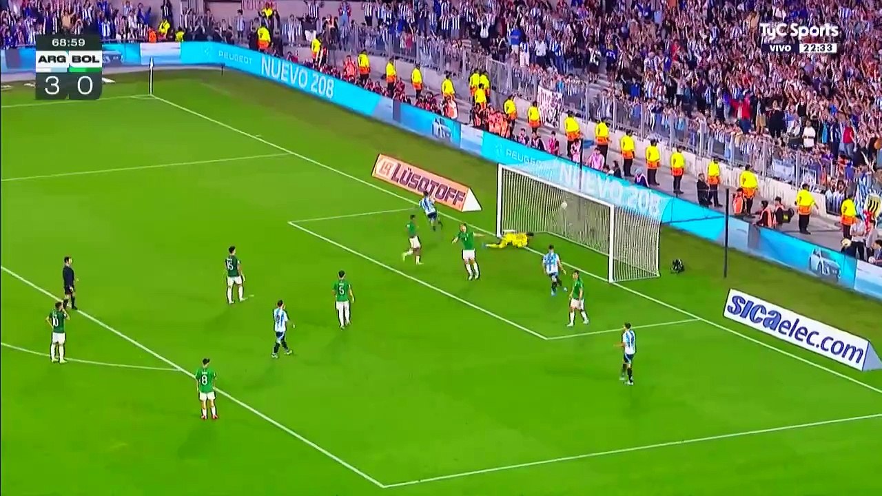 Thiago Almada puso el 4 a 0 ante Bolivia en las Eliminatorias