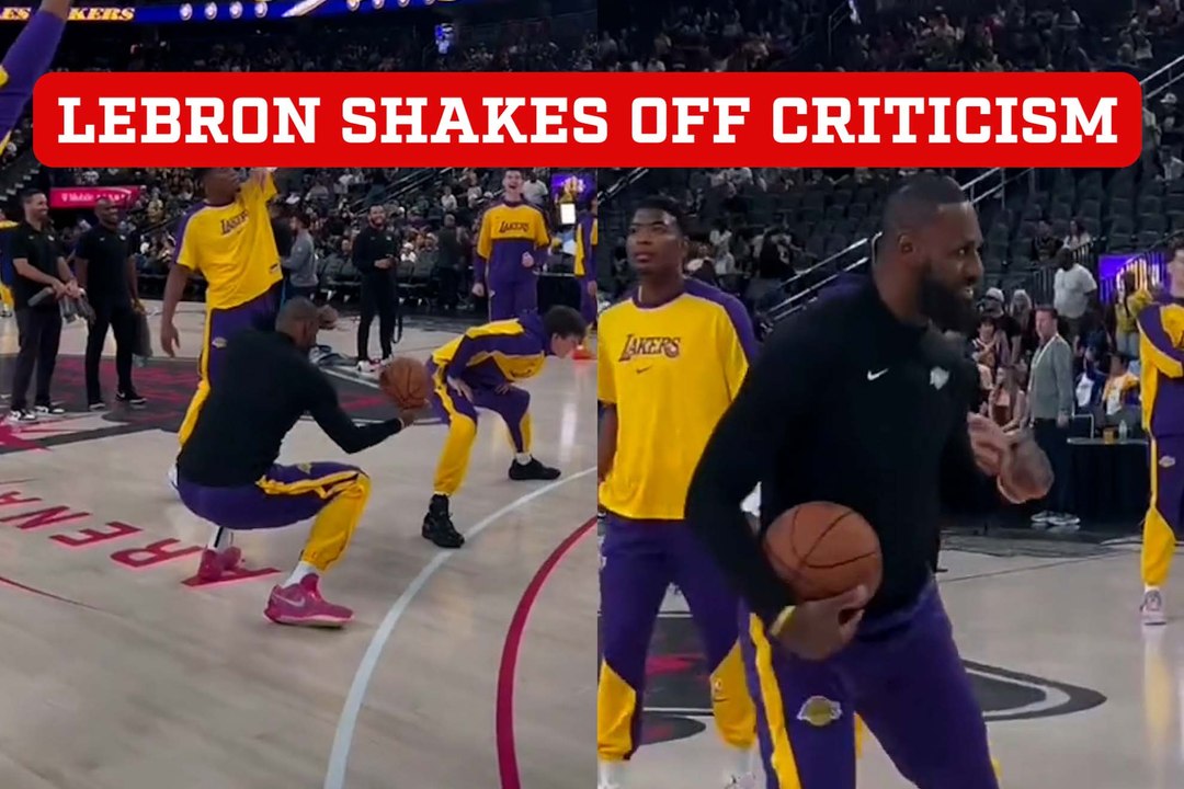 LeBron James shows off epic moves shaking off criticism