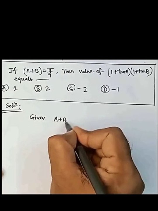 Mathematics trigonometric problem solving easy way