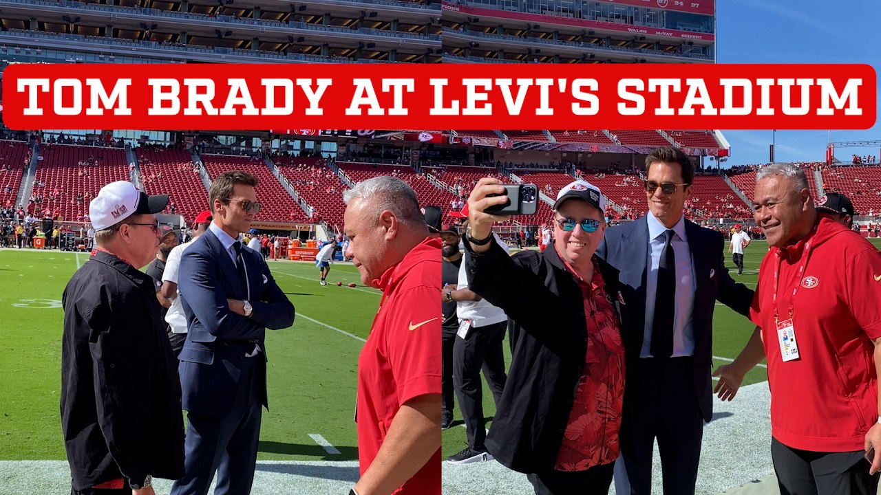 Tom Brady surprises fans at Levi's Stadium before Chiefs vs 49ers showdown