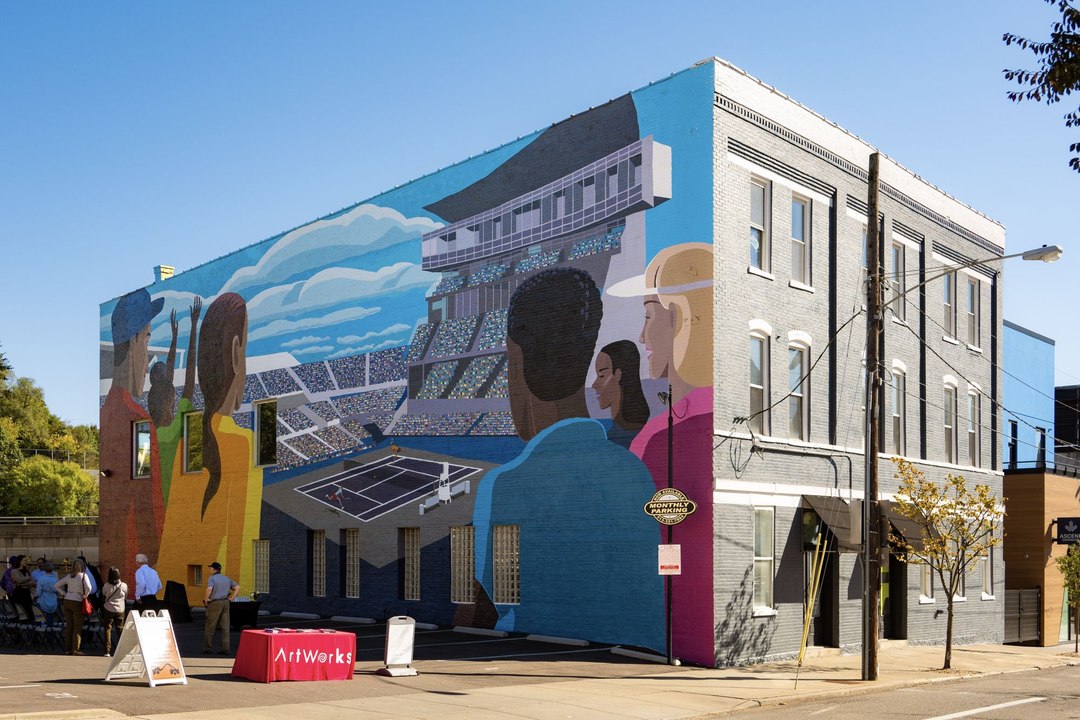 Cincinnati Open - Downtown Cincinnati Mural