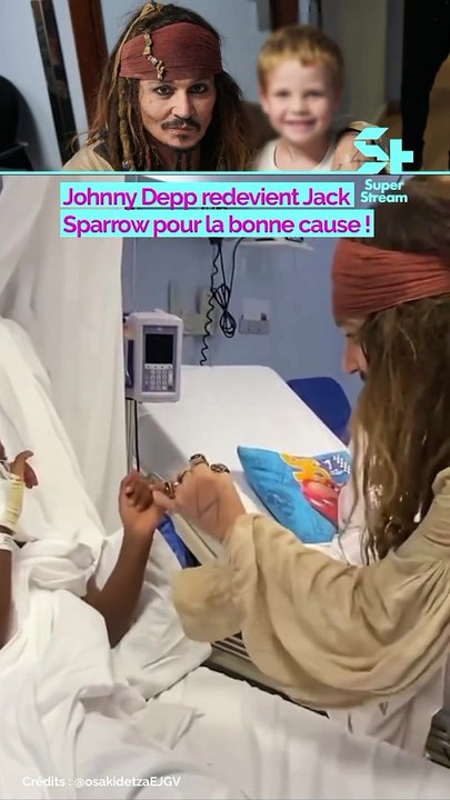 Johnny Depp redevient Jack Sparrow pour la bonne cause !