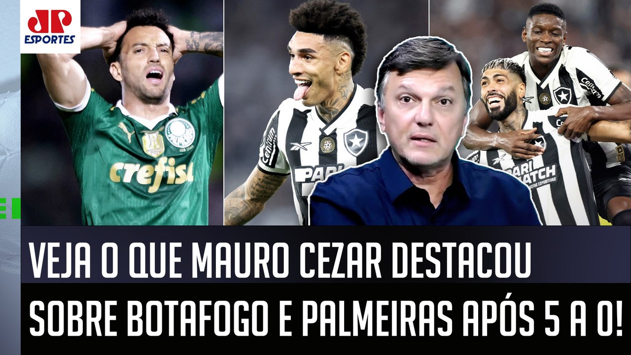 "Gente, OLHA ISSO que PODE ACONTECER agora! Botafogo e Palmeiras..." VEJA o que Mauro Cezar DESTACOU