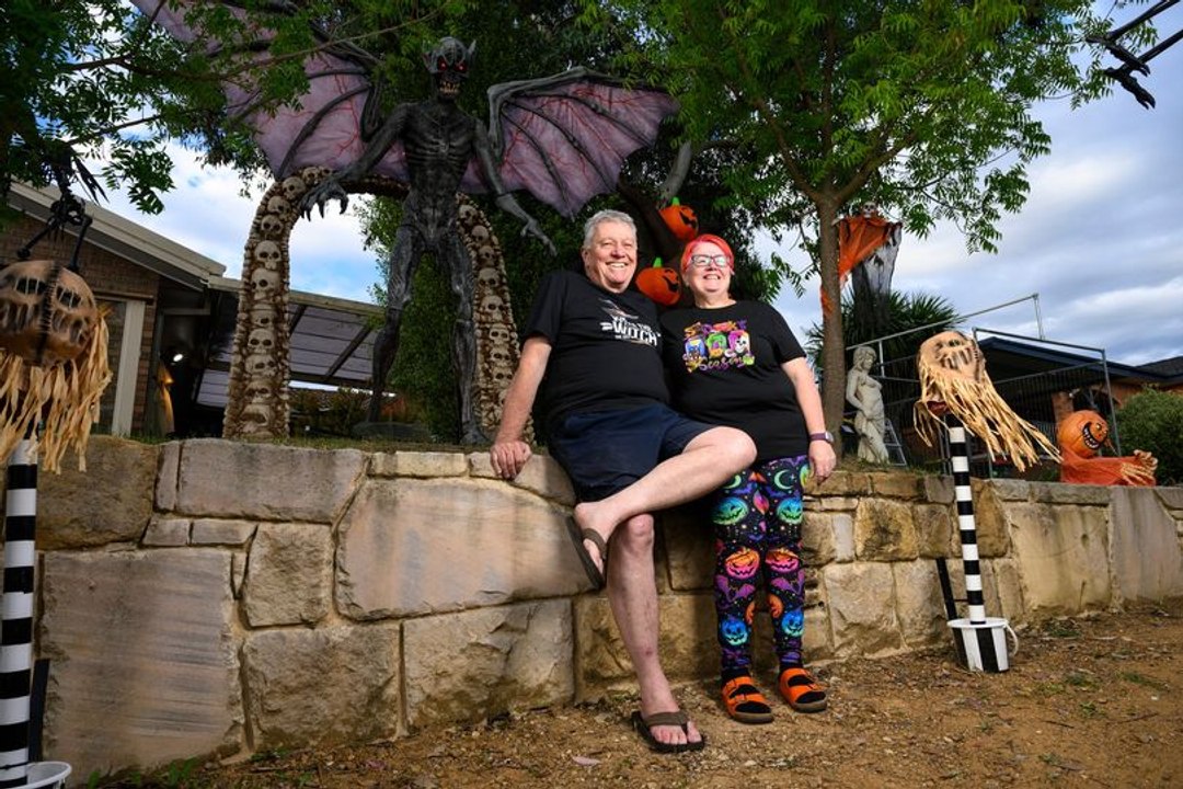 Sneak peek at the Canberra Halloween House Wanniassa