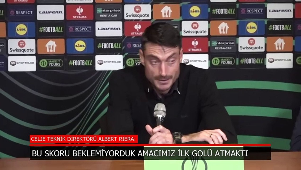Albert Riera: Bu skoru beklemiyorduk