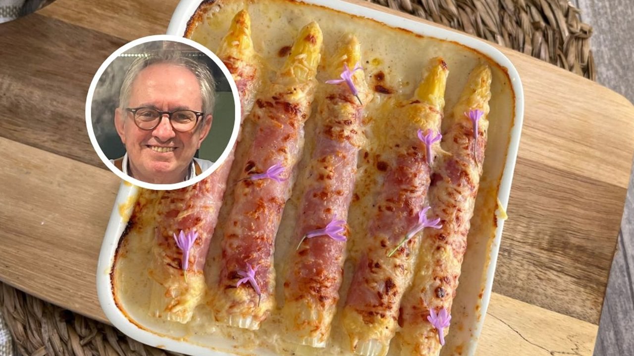 Cocinas con Rafuel Espárragos blancos al gratén - Cocina Fácil