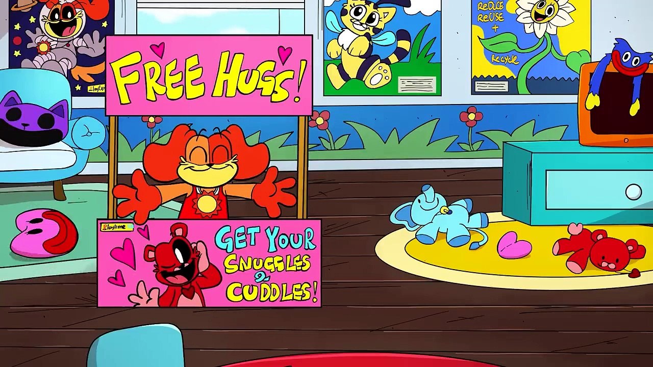 SMILING CRITTERS ANIMATION 'HIDE AND SLEEP' (Poppy Playtime chapter 3 fan animation)