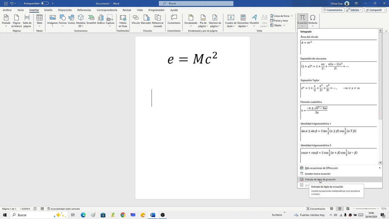 ➗ Como INSERTAR ECUACIONES en WORD 2024 (ESCRIBIR FÓRMULAS MATEMÁTICAS en WORD)