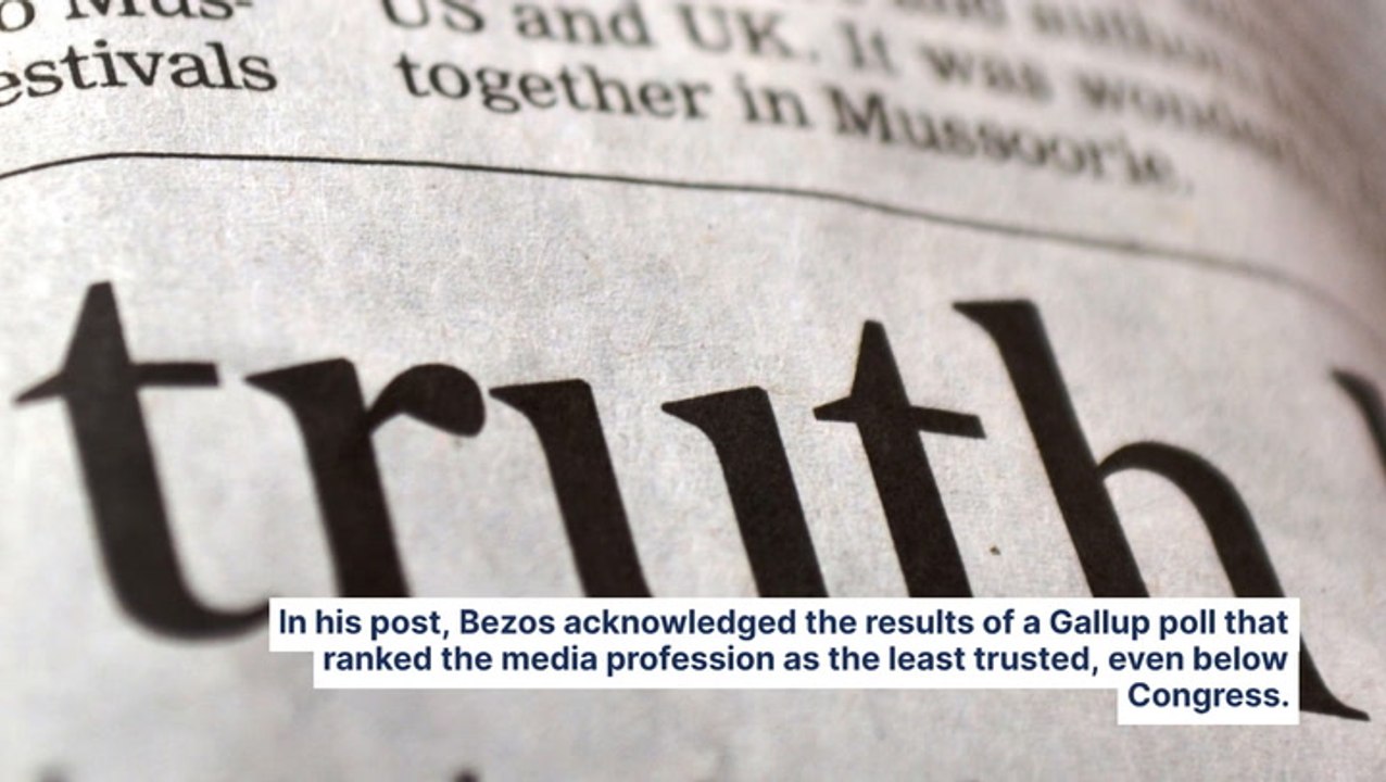 Jeff Bezos Says This Is Mainstream Media's Biggest Problem After Washington Post Ends Endorsement For Presidential Candidates — How He Plans To Fix It