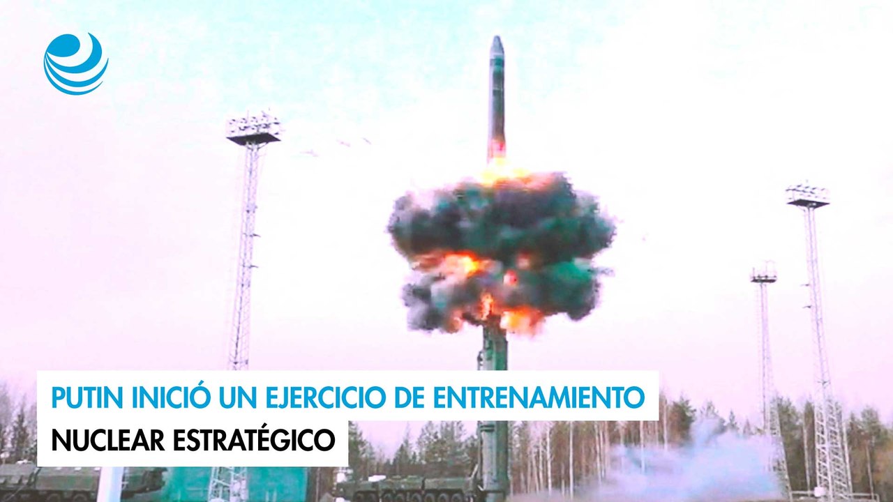 Putin inició un ejercicio de entrenamiento nuclear estratégico