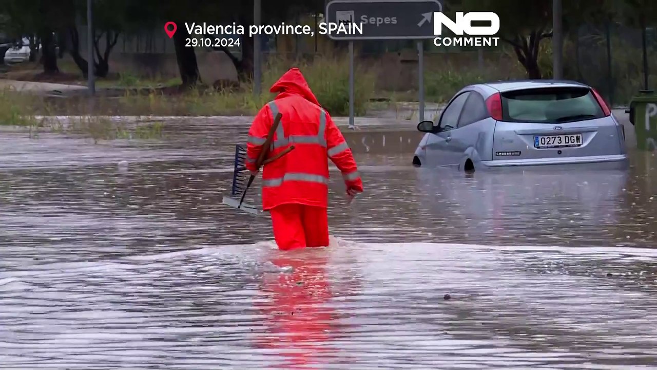 Сильный дождь вызвал разрушительные наводнения в Испании