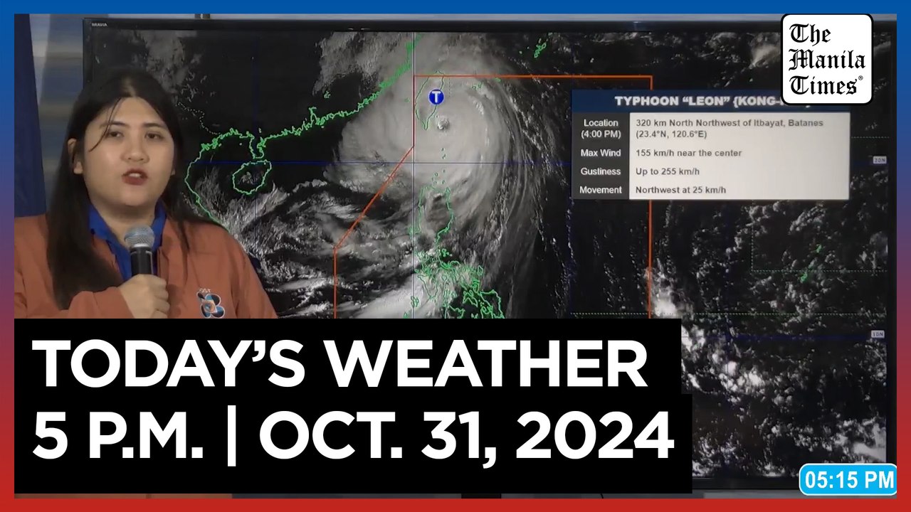 Today's Weather, 5 P.M. | Oct. 31, 2024