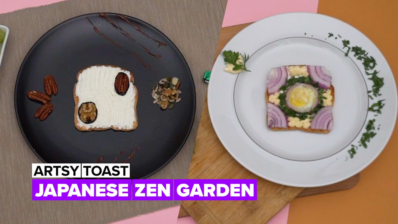 Artsy toast: Japanese garden