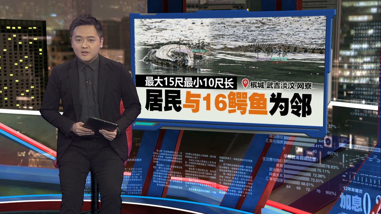 北马网寮淡汶峇眼   居民与16鳄鱼为邻