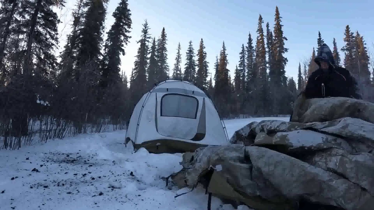 -60F -51C Winter Camping in Hot Tent