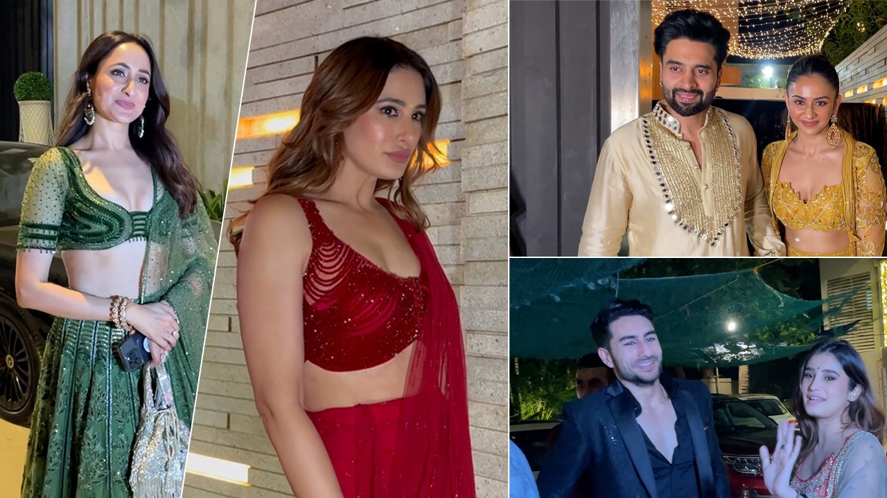 Nargis Fakhri, Rakul-Jackky, Rasha, Ibrahim, Pragya Jaiswal & Others At JP Dutta's Mega Diwali Night