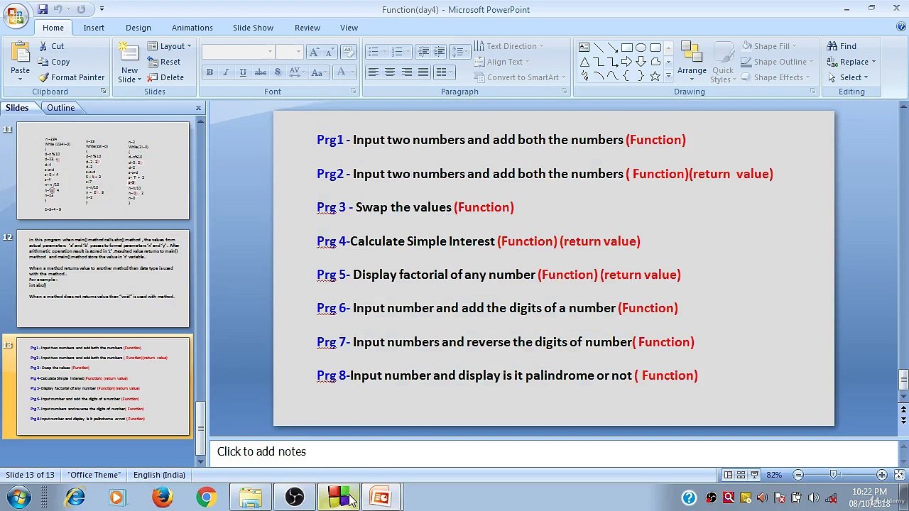 Learn Programming Technique C to Master Skills - Eighth Program of Function