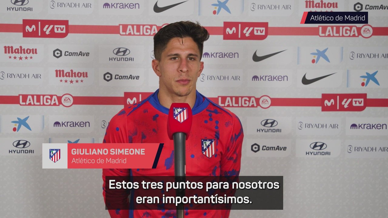 Giuliano Simeone habla tras su primer gol como rojiblanco