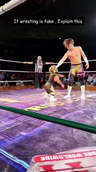 If wrestling is fake, explain this