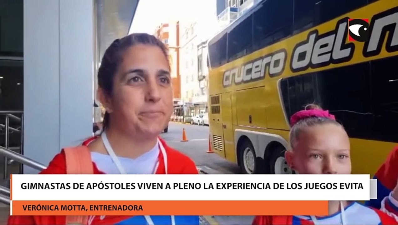 Gimnastas de Apóstoles viven a pleno la experiencia de los Juegos Evita