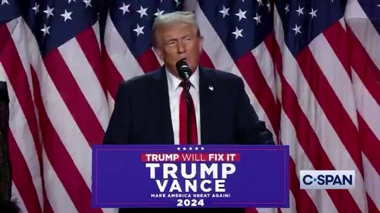 Donald Trump makes victory speech