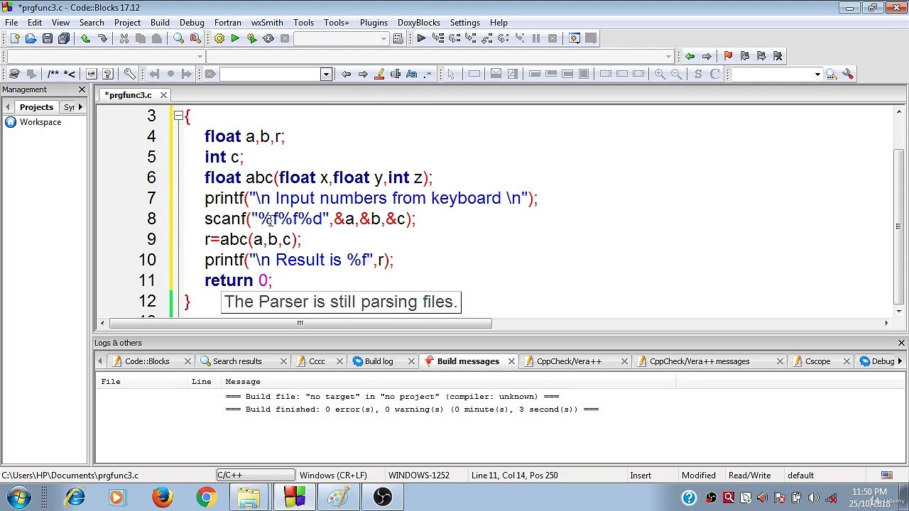 Learn Programming Technique C to Master Skills - Tenth Program of Function (Use of Different Datatypes)