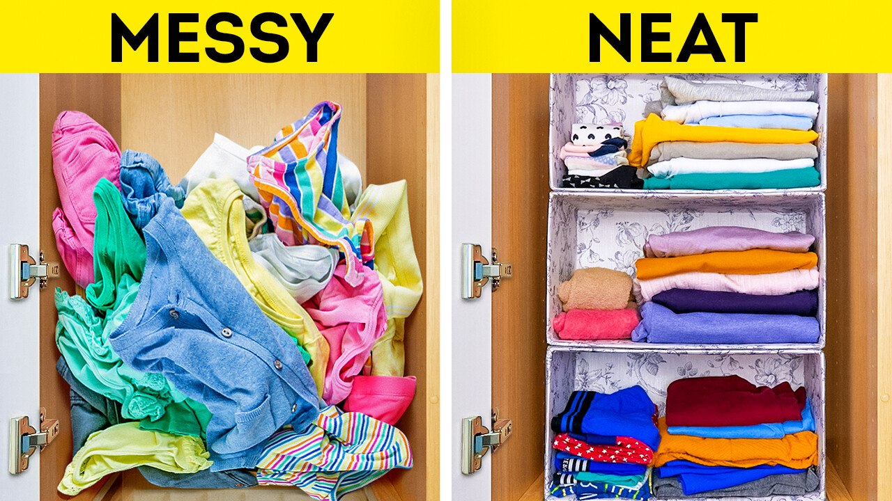 Space-Saving Organization in 5 minutes: Creative DIY Organizing Ideas for Home