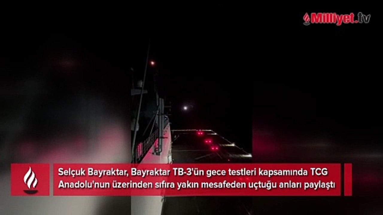 Selçuk Bayraktar'dan sürpriz paylaşım! Gece yaklaşma testi