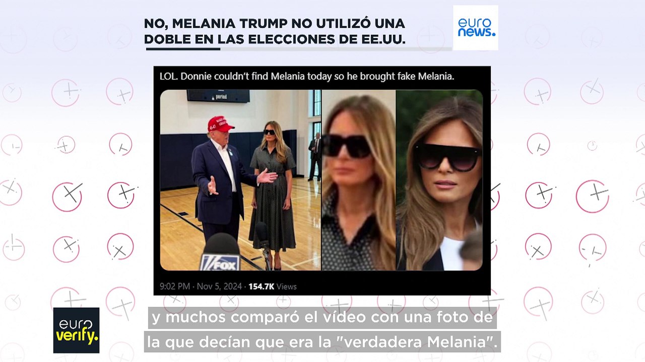 No, Melania Trump no utilizó una doble durante la campaña electoral 2024