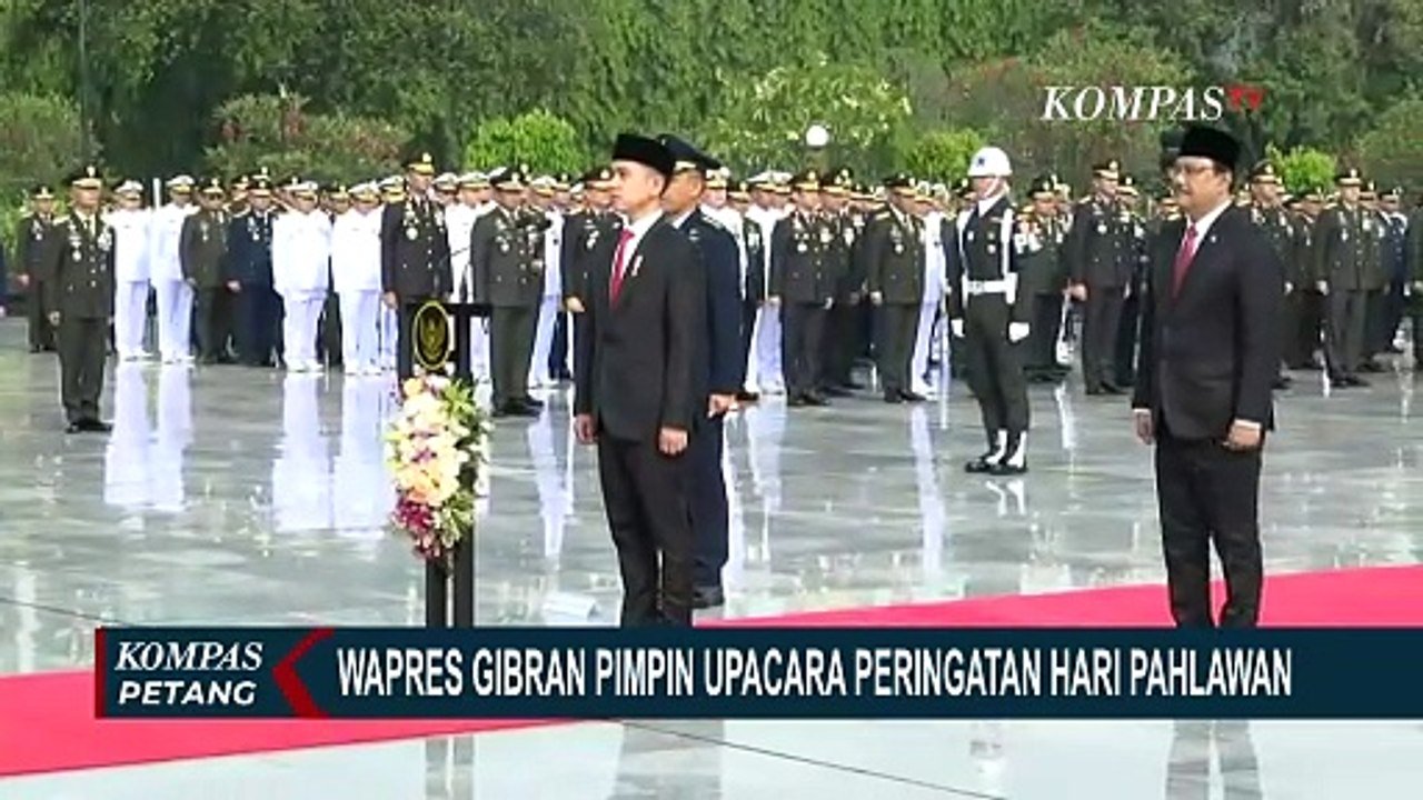 Presiden Prabowo di Luar Negeri, Ini Momen Wapres Gibran Pimpin Upacara Peringatan Hari Pahlawan