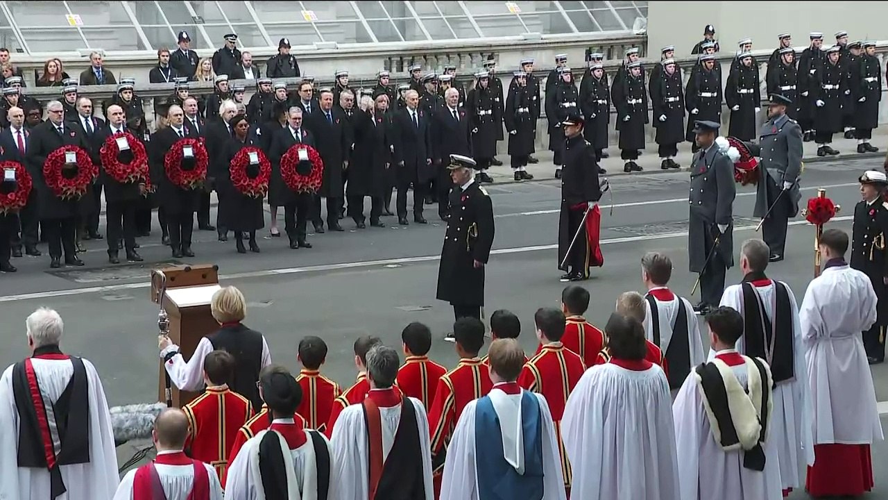 King Charles leads Remembrance ceremony