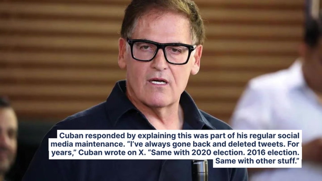Mark Cuban Clarifies Social Media Cleanup Habits After Deleting Posts On VP Kamala Harris: 'I've Always Gone Back And Deleted Tweets'