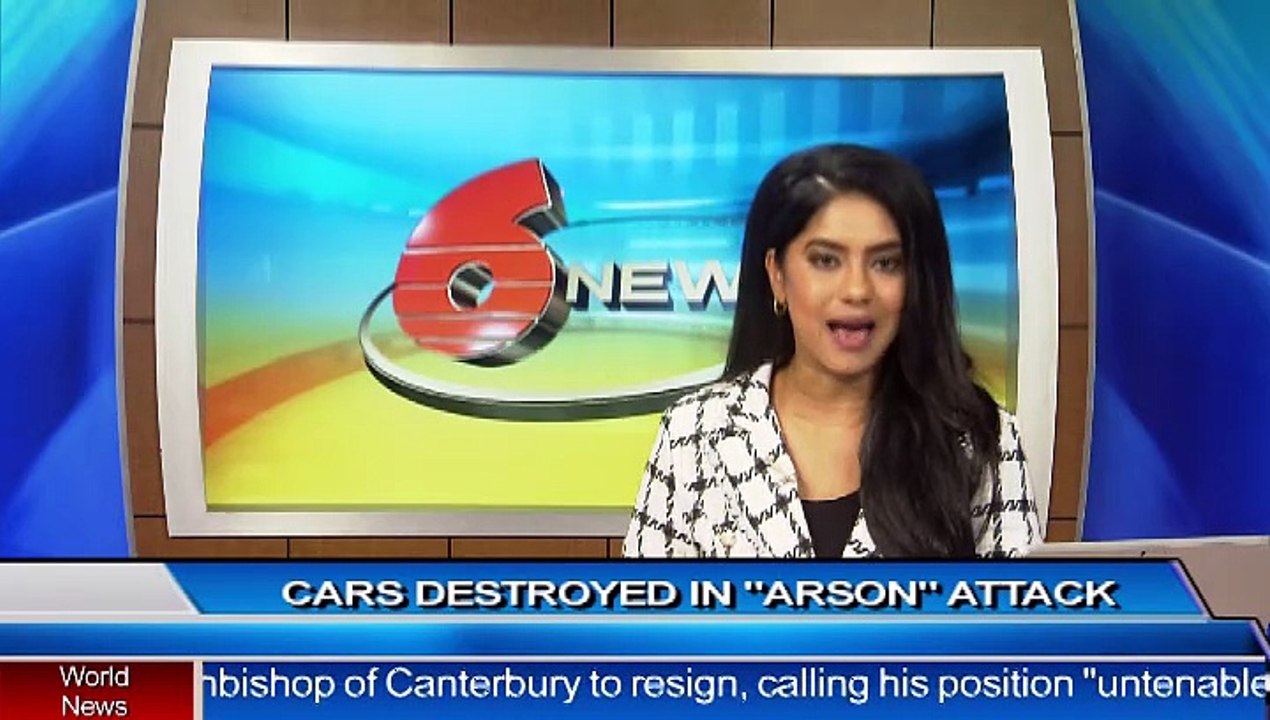 VEHICLES DESTROYED IN SUSPECTED ARSON