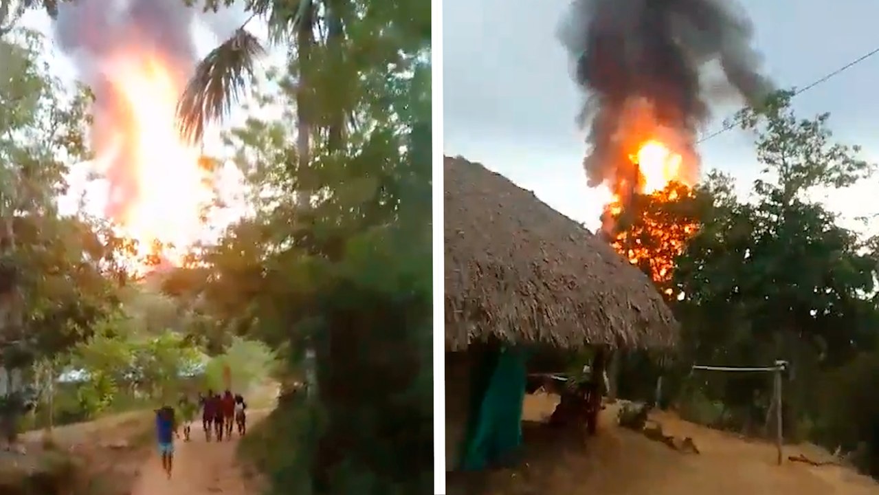Colombia: Volcán San José Mulatos hace erupción en el municipio de Necoclí en Antioquia