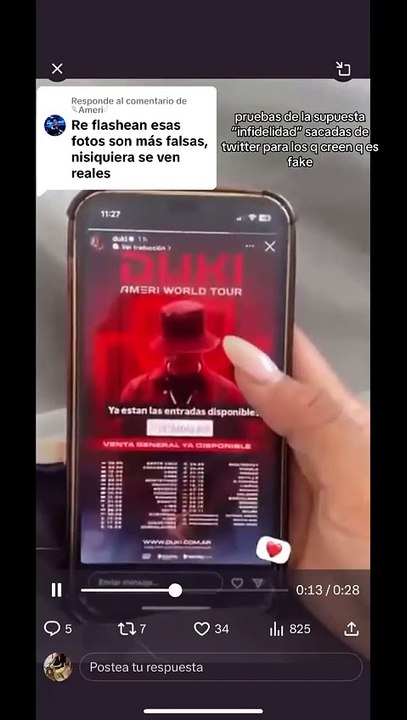 Exponen las infidelidades de Duki a Emilia Mernes