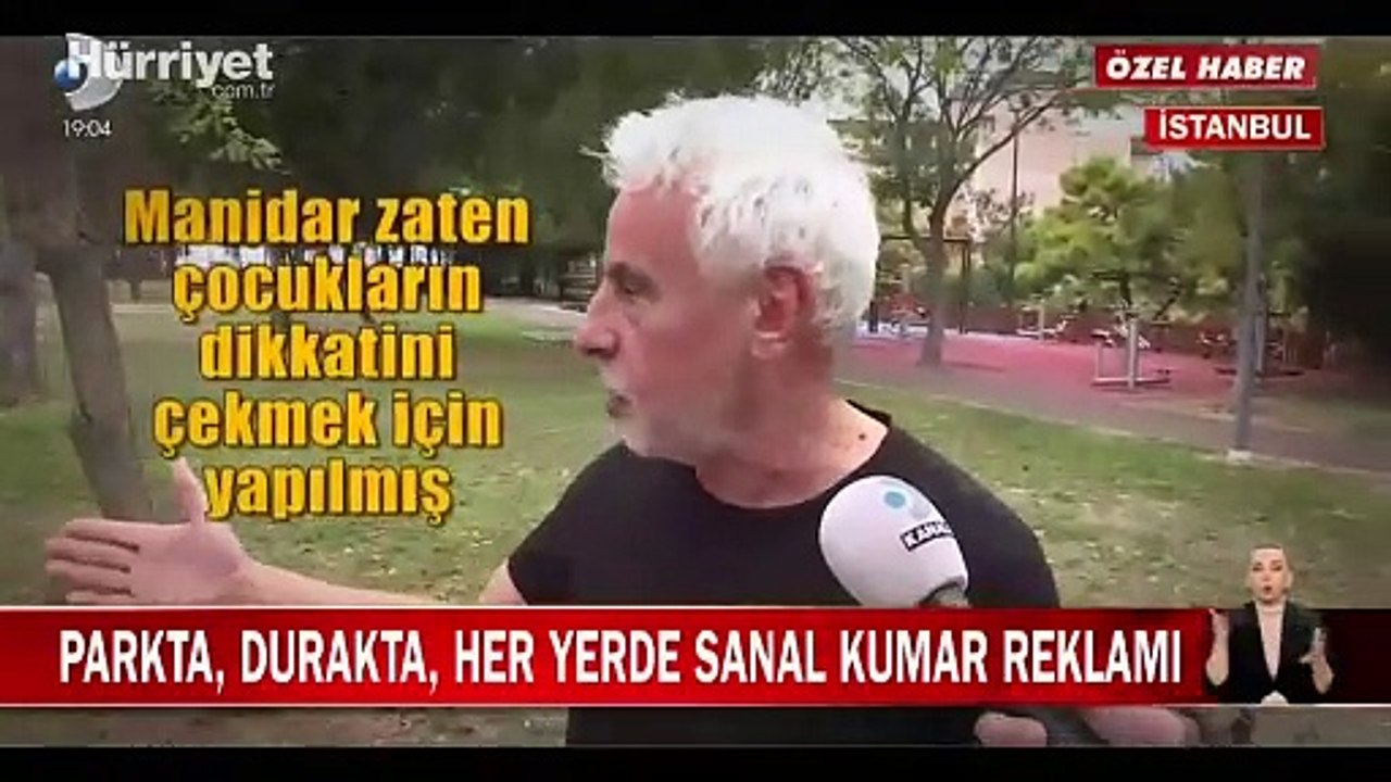 Çocuk parkında bile sanal kumar reklamı var!
