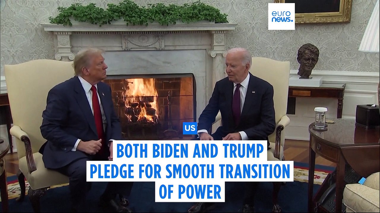 Trump returns to Washington for meeting with Biden, promises smooth transition