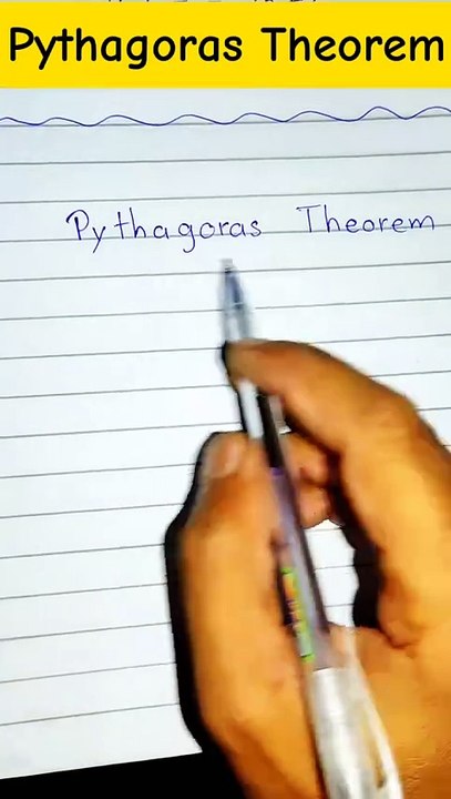 Pythagoras Theorem Formula for Right angled Triangle