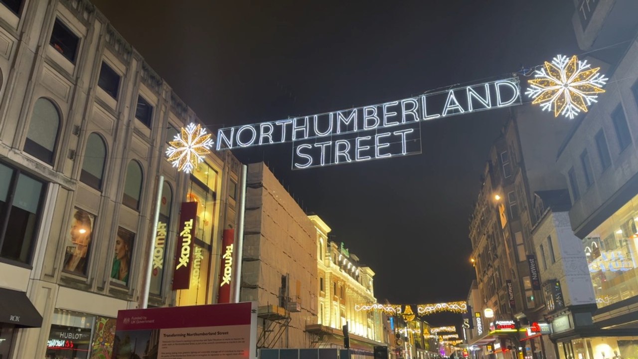 Newcastle Christmas Lights Switch on
