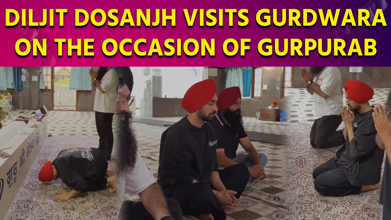Diljit Dosanjh Visits Gurdwara in Hyderabad on Gurpurab