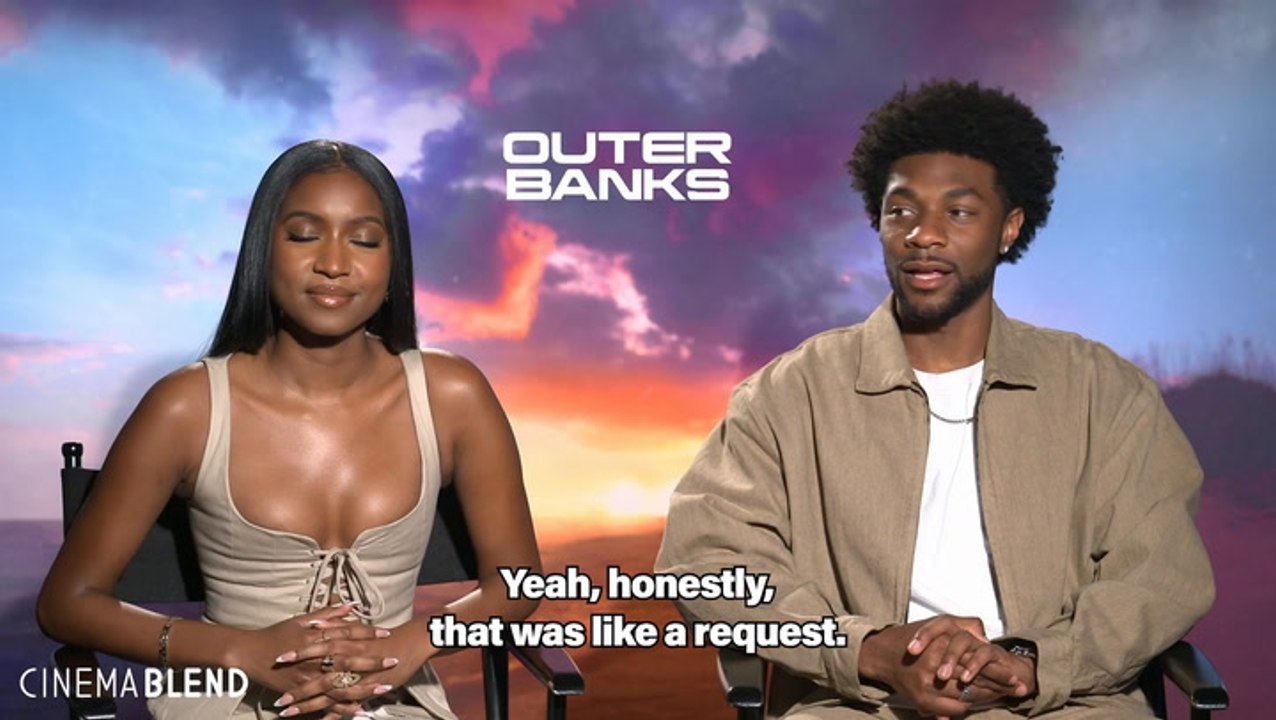 Jonathan Daviss And Madelyn Cline Open Up About Finally Sharing A Big Scene Together On 'Outer Banks,' And The Wild Goonies-Like Set They Were Working On