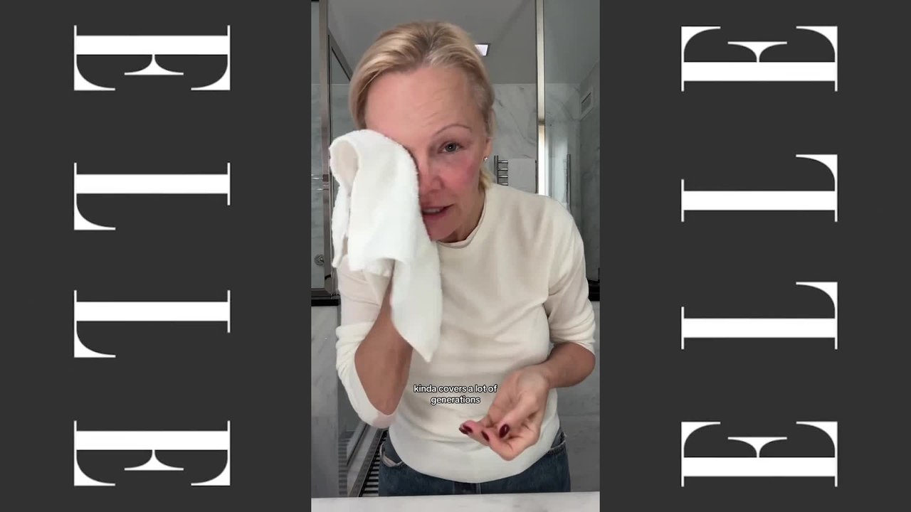 Watch Pamela Anderson walk us through her skin care routine