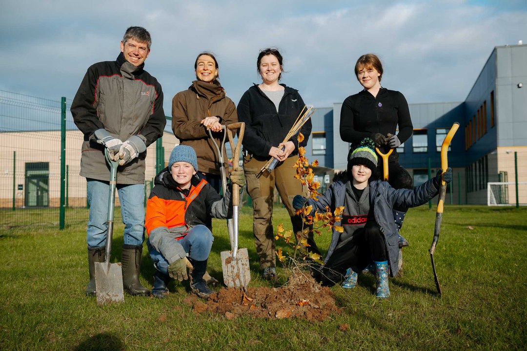 Shrewsbury SEN School Plant Trees To Help with Learning and Grow Their Community's Future
