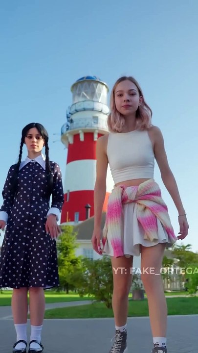 Wednesday Addams Season 2 Cool effect I like it Jenna Ortega & Enid Sinclair