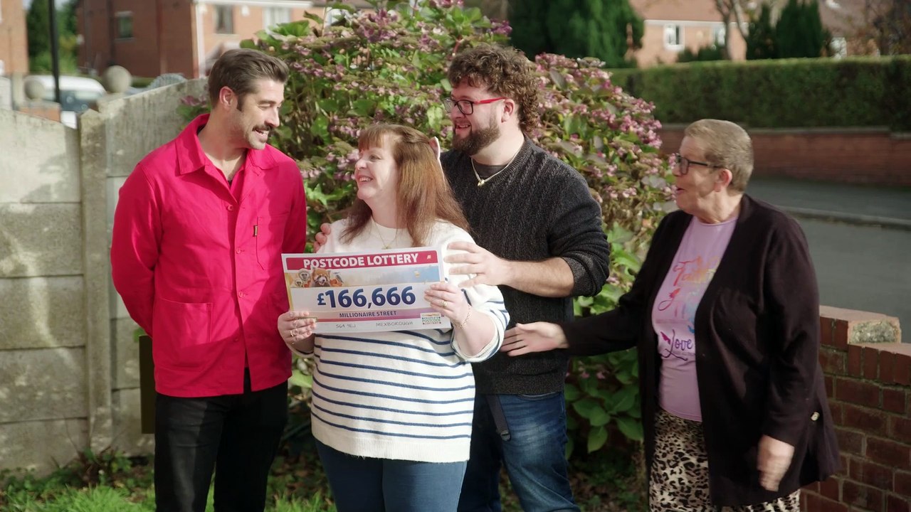 Mexborough neighbours win huge share pot of £1mil in People's Postcode Lottery