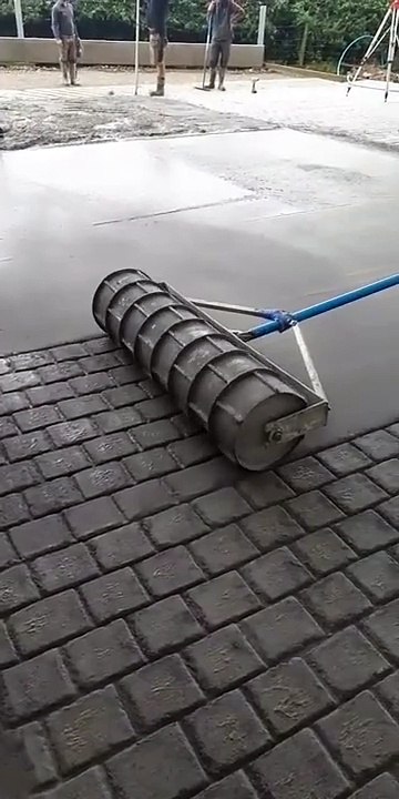 الخرسانة المطبوعة   Stamped Concrete